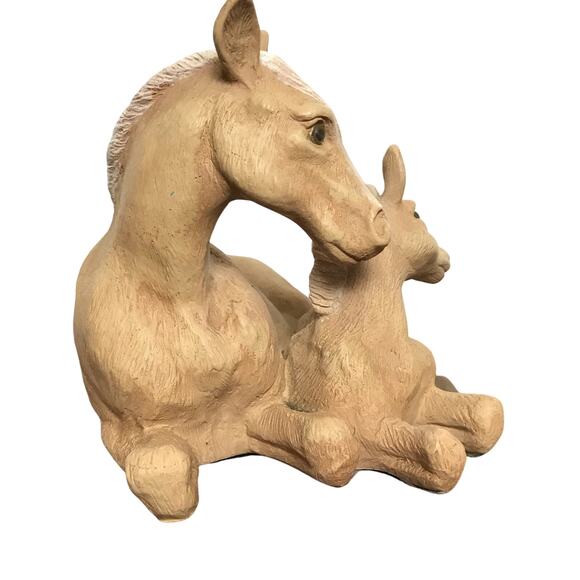 Universal Statuary #268 Dated 1997 Horse & Foal Pals Resin Figure Statue - Picture 4 of 12